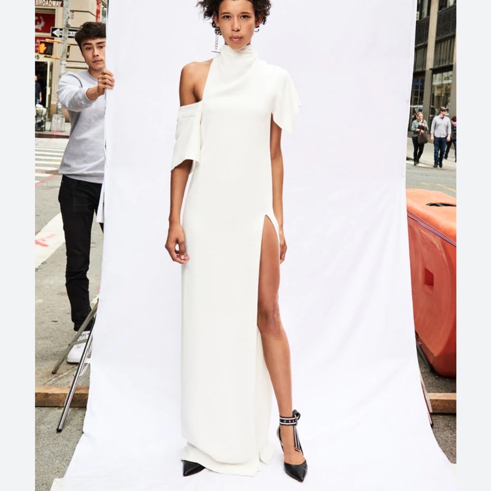 MONSE Bow Collar Gown
